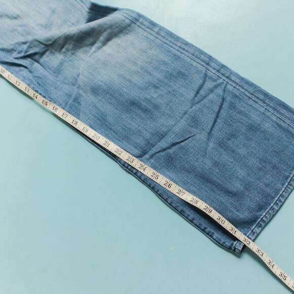 7 For All Mankind Relaxed Fit Button Fly Mens Jeans Size 31 Waist - Picture 9 of 10